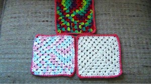 Crochet Cotton Dishcloths Granny Square 2
