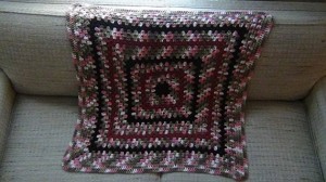 Crochet Throw Lapghan - Pretty Pink - Country Rose Granny 3