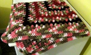 Crochet Throw Lapghan - Pretty Pink - Country Rose Granny