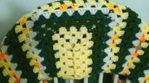 Granny Square Afghan - Sunny Yellow Garden Lapghan 5