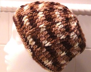 Mens hat - Beanie in Browns