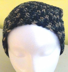 Slouch Hat - Blue Green Beige Variegated Camouflage 2