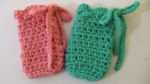 Soap Saver - Set of 2 - Pink and Green