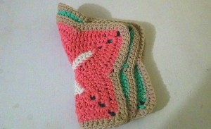 Washcloth Starfish - Set of 2 - Pink - Green 3