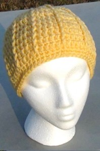 Womens Beanie Warm Yellow