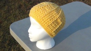 Womens Beanie Warm Yellow 2