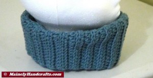 Fitted Cowl Neckwarmer - Blue 3