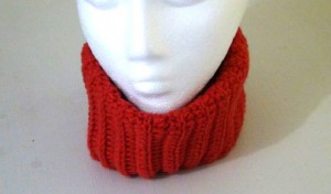 Neckwarmer - Fitted Cowl - Rouge Red