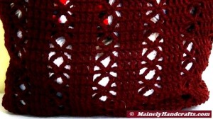 Crocheted Bag - Crochet Tote - Claret Red Market and Beach Tote Bag 3