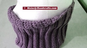 Fitted Cowl - Lavender Purple Neckwarmer 3