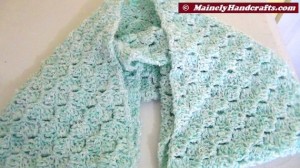 Infinity Scarf Mint Green - Crocheted Cowl - Womens Snood 3