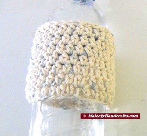 Bottle Cozy - Cup Sleeve - Blue Fleck - Set of 2 4