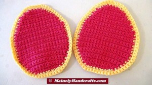 Pot Holders - Easter Potholders = Trivets - Spring Pot Holders = Hot Pads - Pink = Variegated - Crochet Cotton Set of 2 4