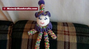 Clown Doll - Easter Clown Doll - Spring Clown Doll - Spiral Clown Doll 2