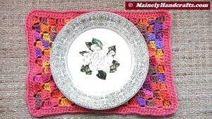 Rectangle Placemats - Crochet Placemats - Set of 4