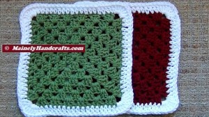 Washcloths - Dishcloths - Set of 2 Cotton Crocheted Washcloths = Dishcloths 4