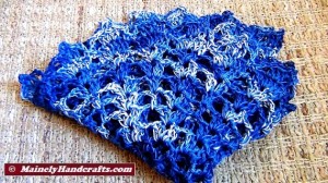 Doilies - Crochet Doilies - Blue Doilies - Table Doily set of 2 3