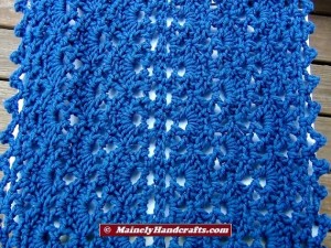 Summer Wrap - Crocheted Wrap - Denim Blue Shawl - Peacock Blue 3