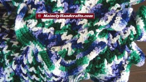 Lap Blanket, Baby Afghan, Stadium Blanket, Car Seat Afghan, V-Stitch Crochet Blanket 2