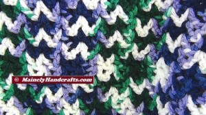 Lap Blanket, Baby Afghan, Stadium Blanket, Car Seat Afghan, V-Stitch Crochet Blanket 4