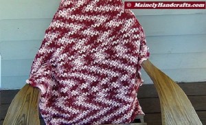 Stadium Blanket, V-Stitch Crochet Blanket, Lap Blanket, Baby Afghan, Car Seat Afghan 5