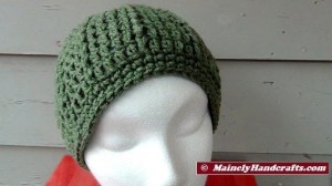 Hat - Crochet Beanie - Light Sage Green Cap 3
