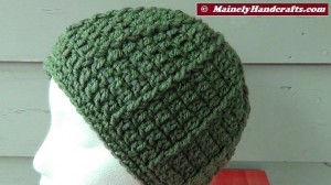 Hat - Crochet Beanie - Light Sage Green Cap