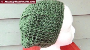Hat - Crochet Beanie - Light Sage Green Cap 5