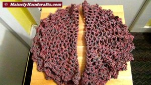 Handmade Doilies - Crochet Doilies - Pink and Green Doilies - Table Doily set of 2 2