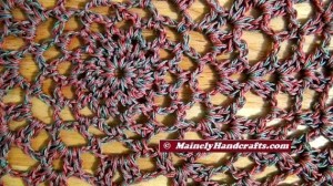 Handmade Doilies - Crochet Doilies - Pink and Green Doilies - Table Doily set of 2 3