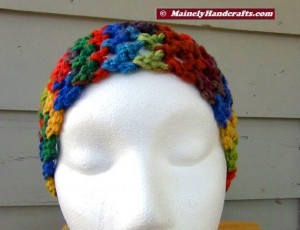 Headband - Crochet Headband - Handmade Rainbow Headband Mainely Handcrafts 3