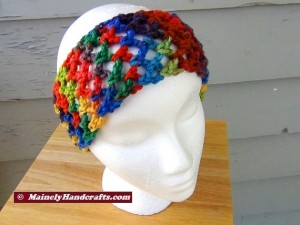 Headband - Crochet Headband - Handmade Rainbow Headband Mainely Handcrafts