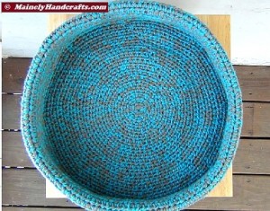 Pet Basket - Pet Bed - Dog Bed - Cat Bed - Crochet Rolled Brim Basket Mainely Handcrafts 2