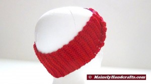 Crochet Headband - Vibrant Red Headband - Ear Warmer - Twisted Turban Head Band 4